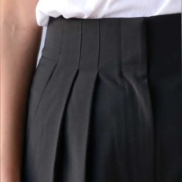 New Tibi Tropical Wool Blend Yasmeen High Waisted Black Trouser Pants NWT Size 4 - Picture 8 of 16